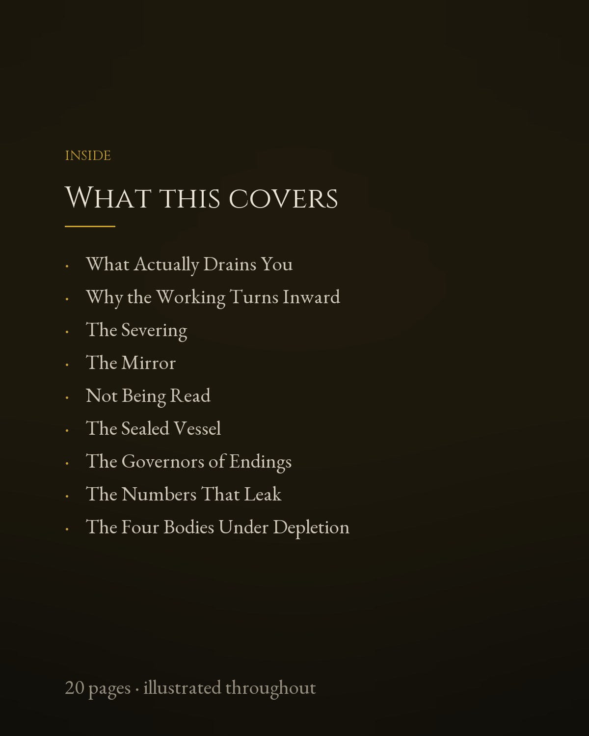 What this covers