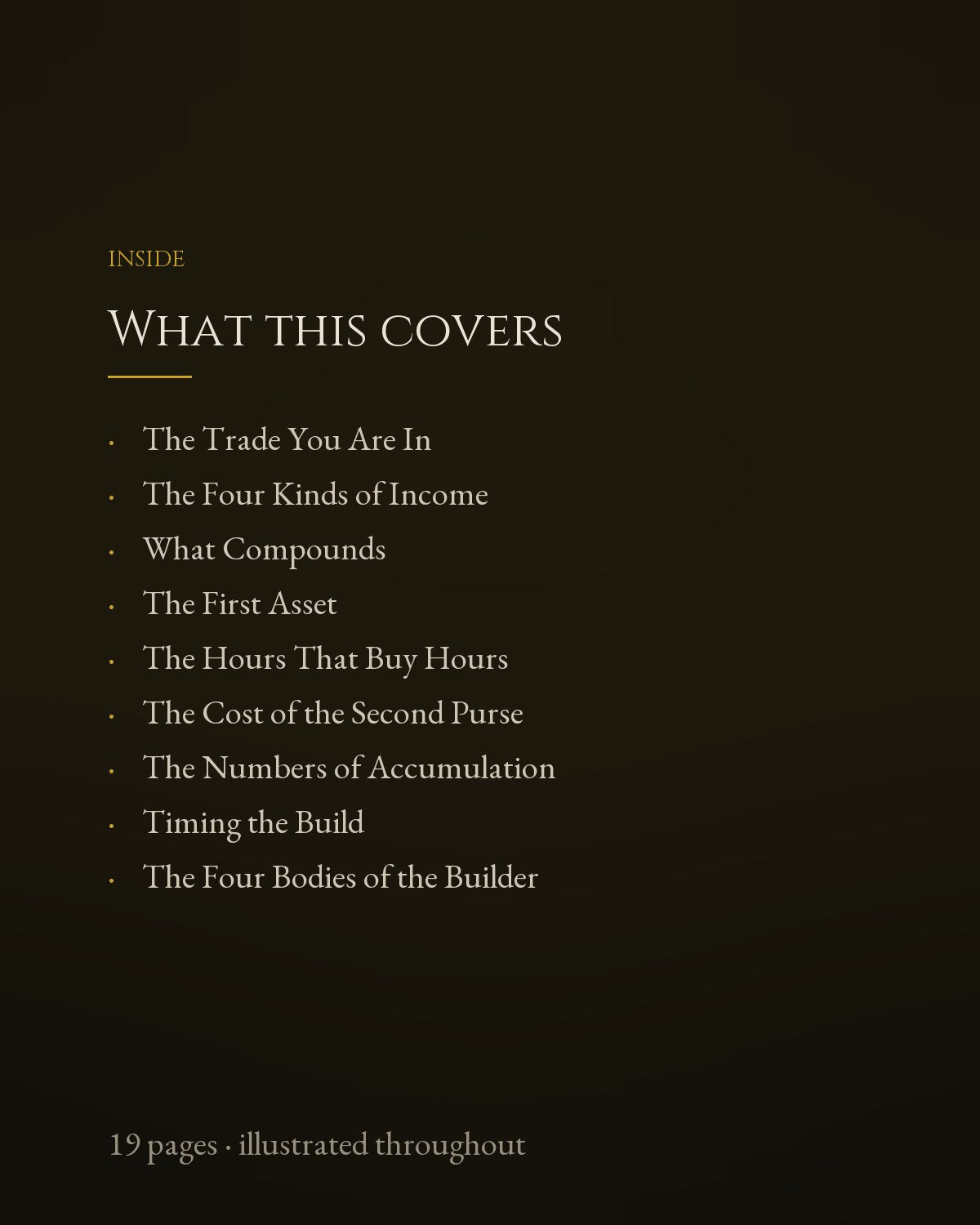 What this covers
