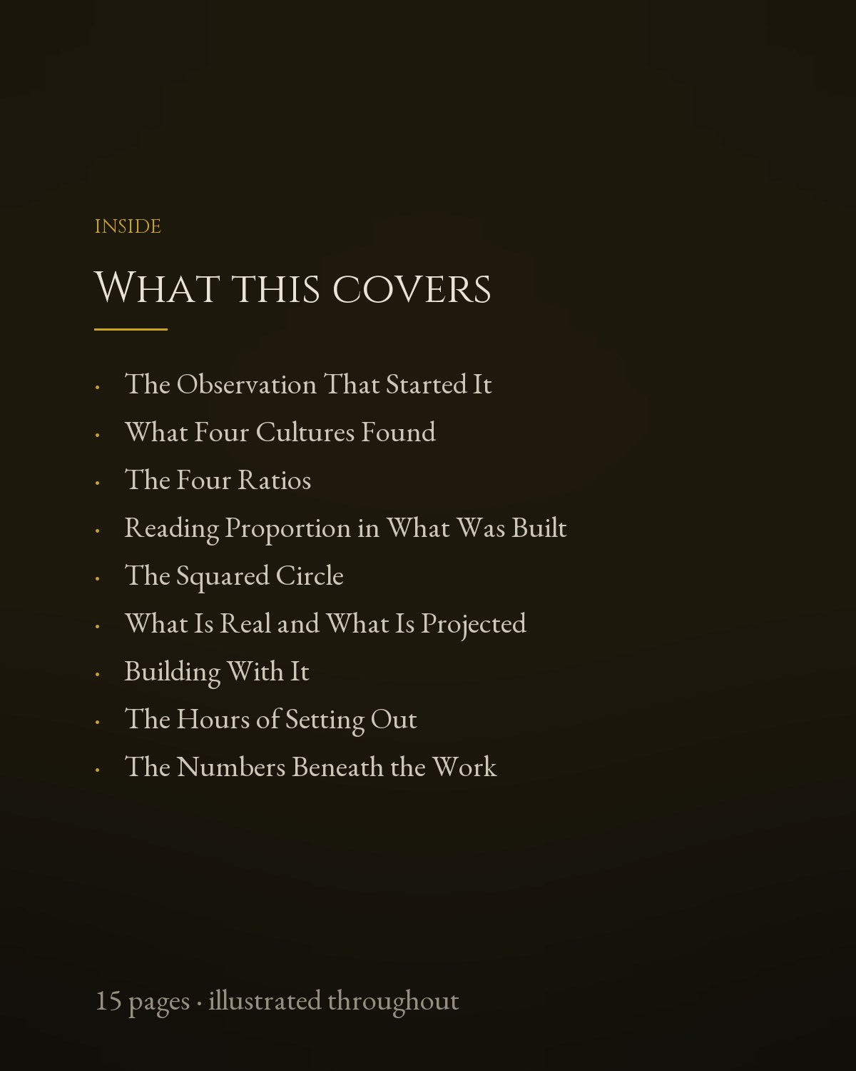 What this covers