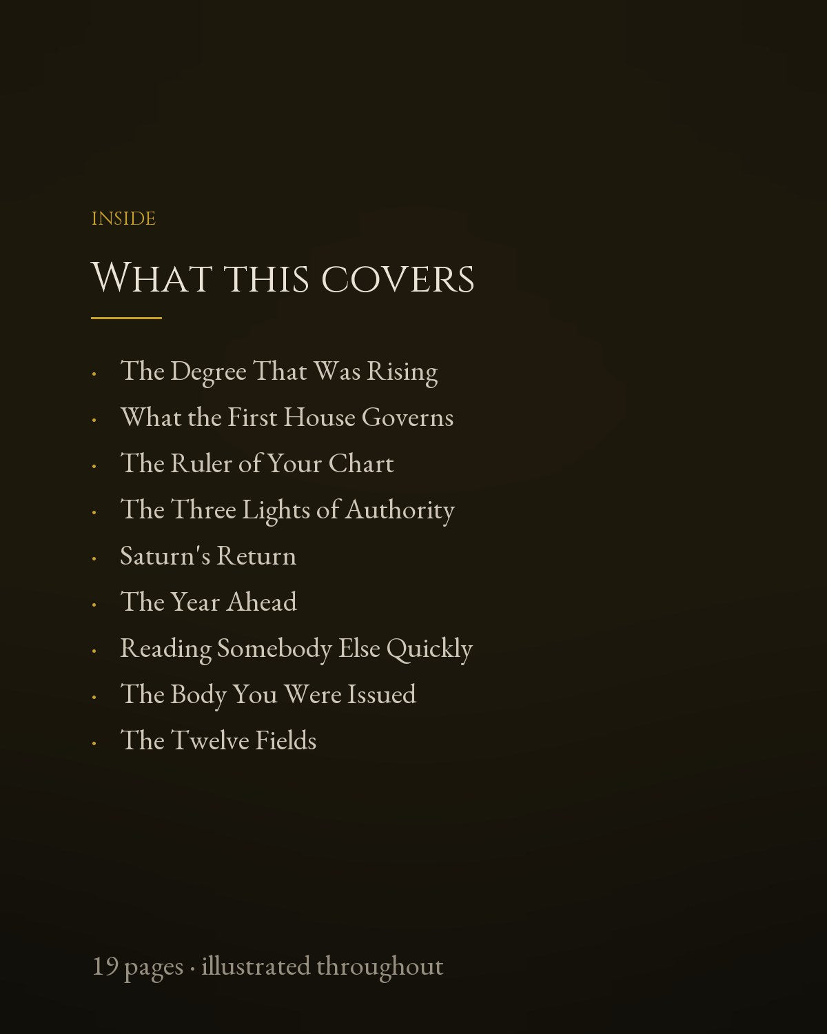 What this covers