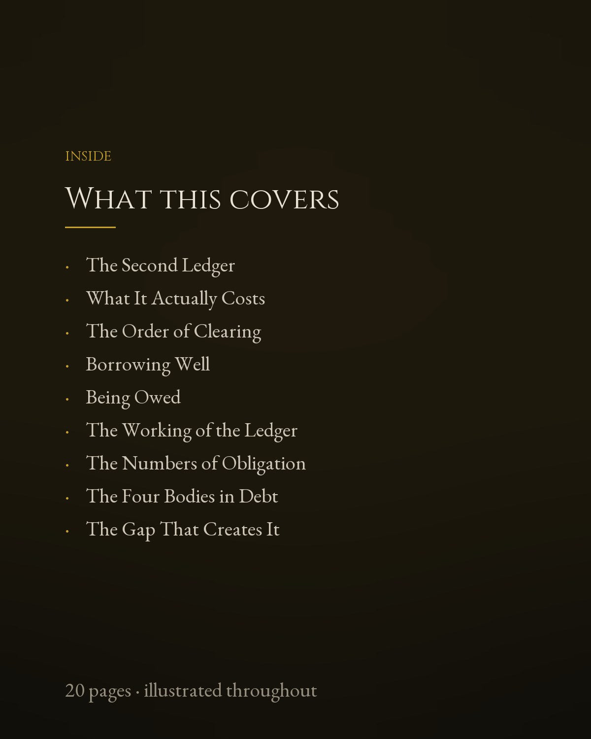 What this covers