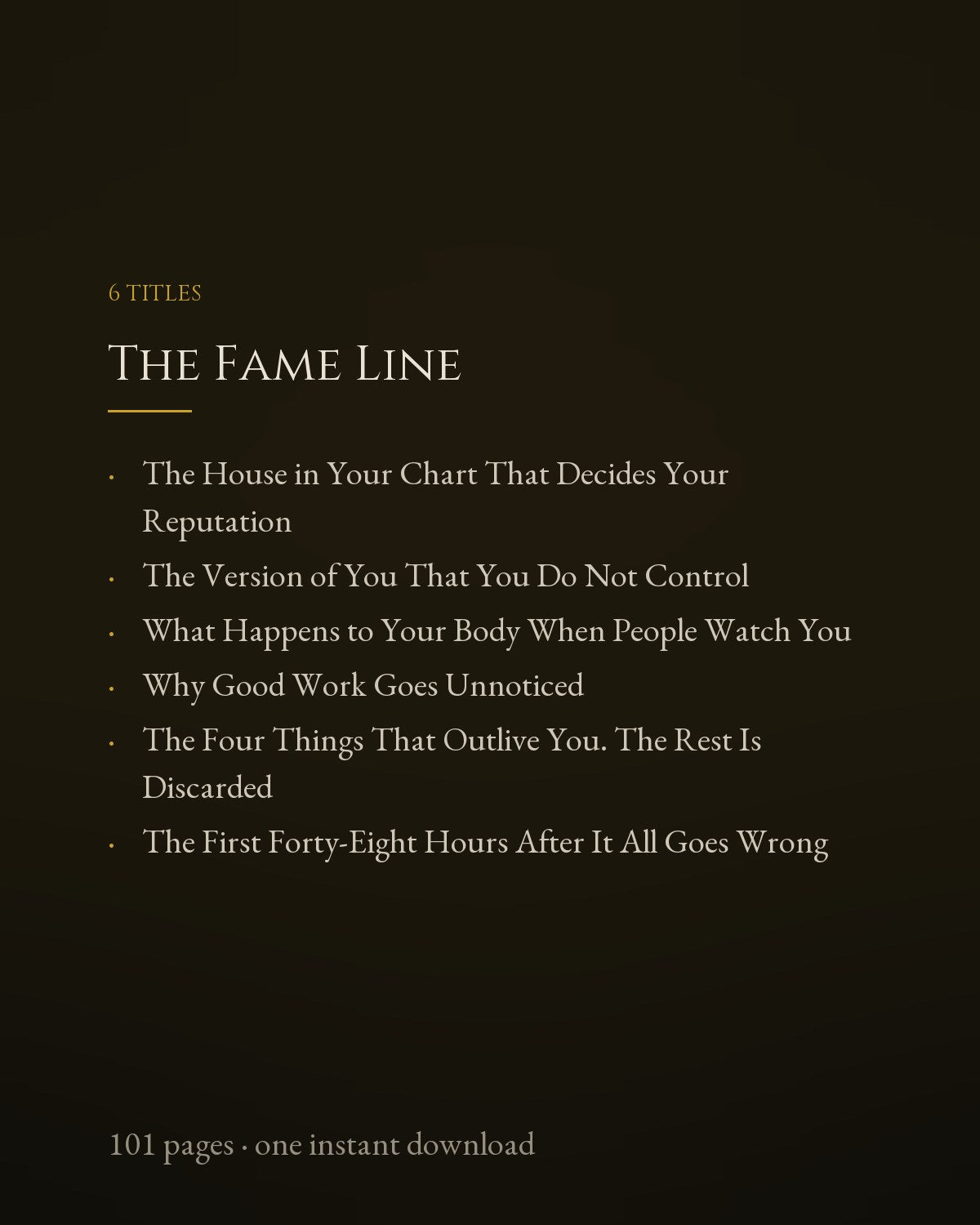 The Fame Line