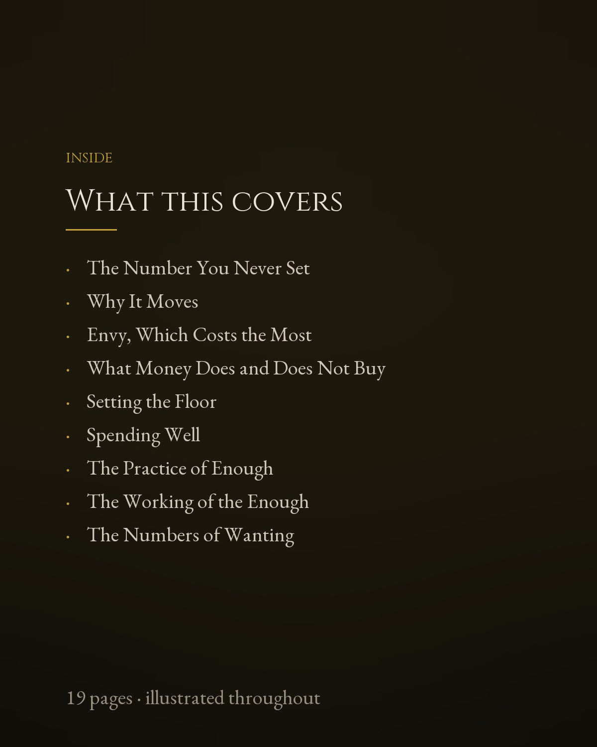What this covers