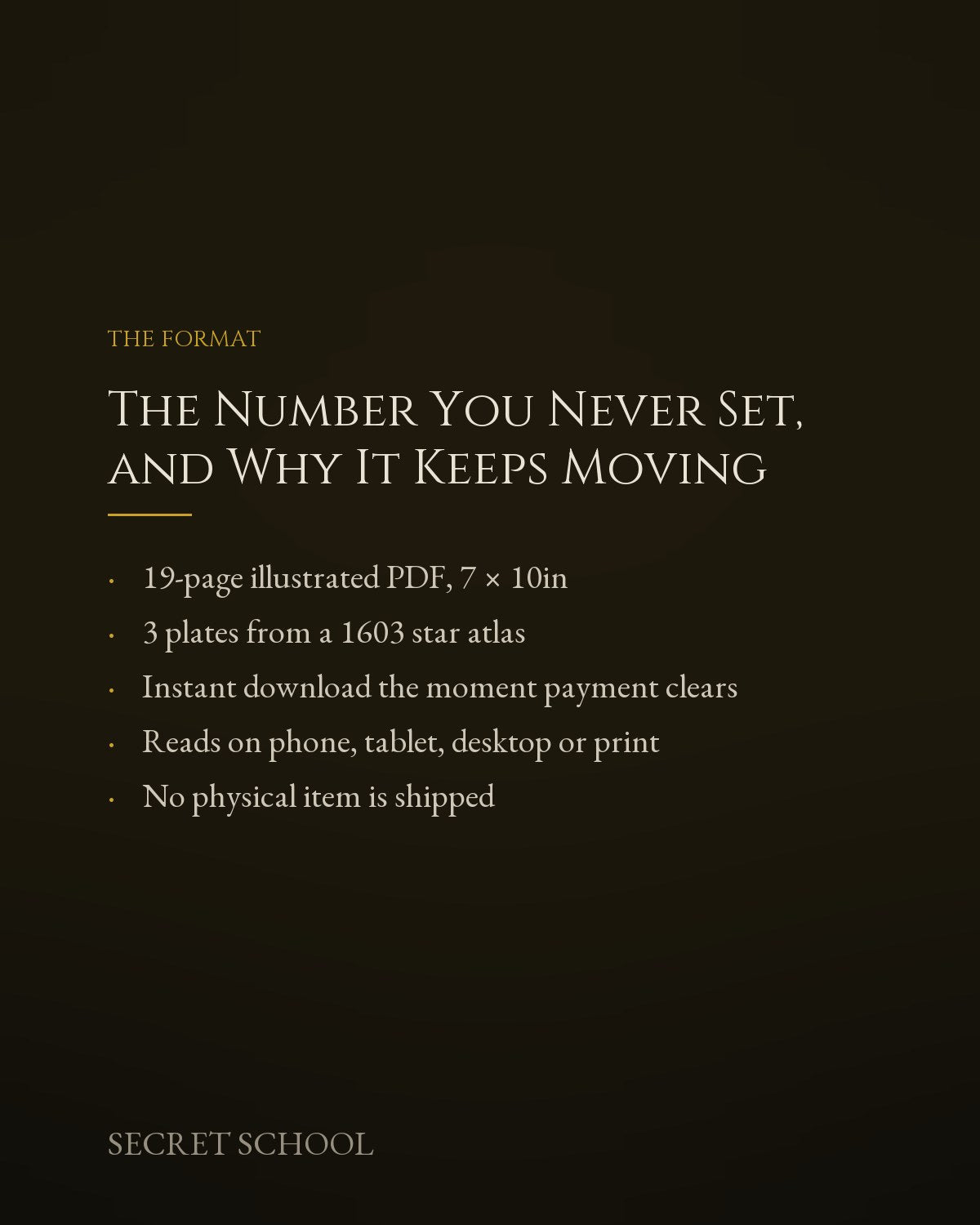 The Number You Never Set, and Why It Keeps Moving