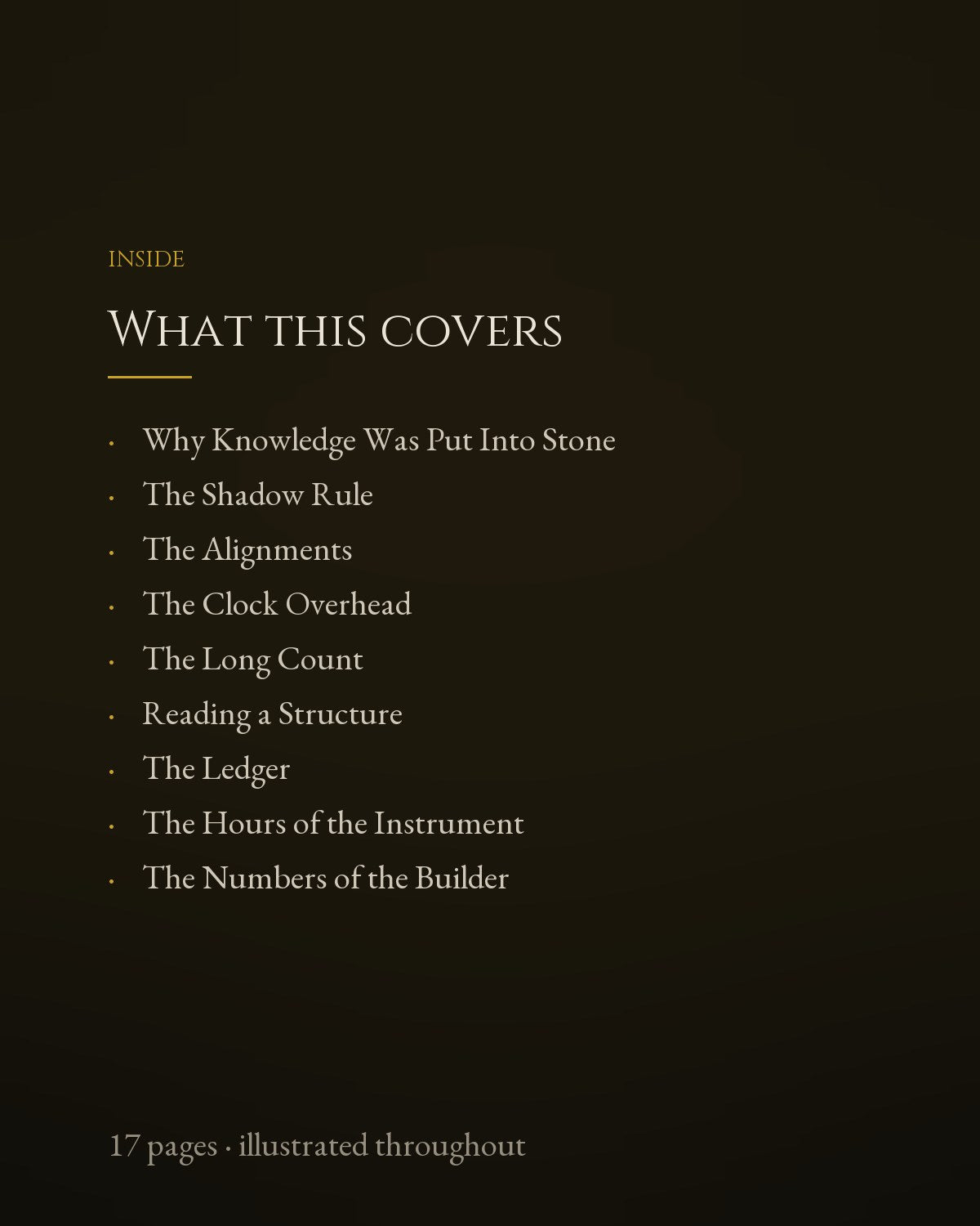 What this covers
