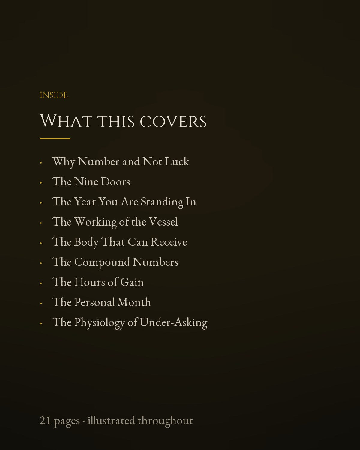 What this covers