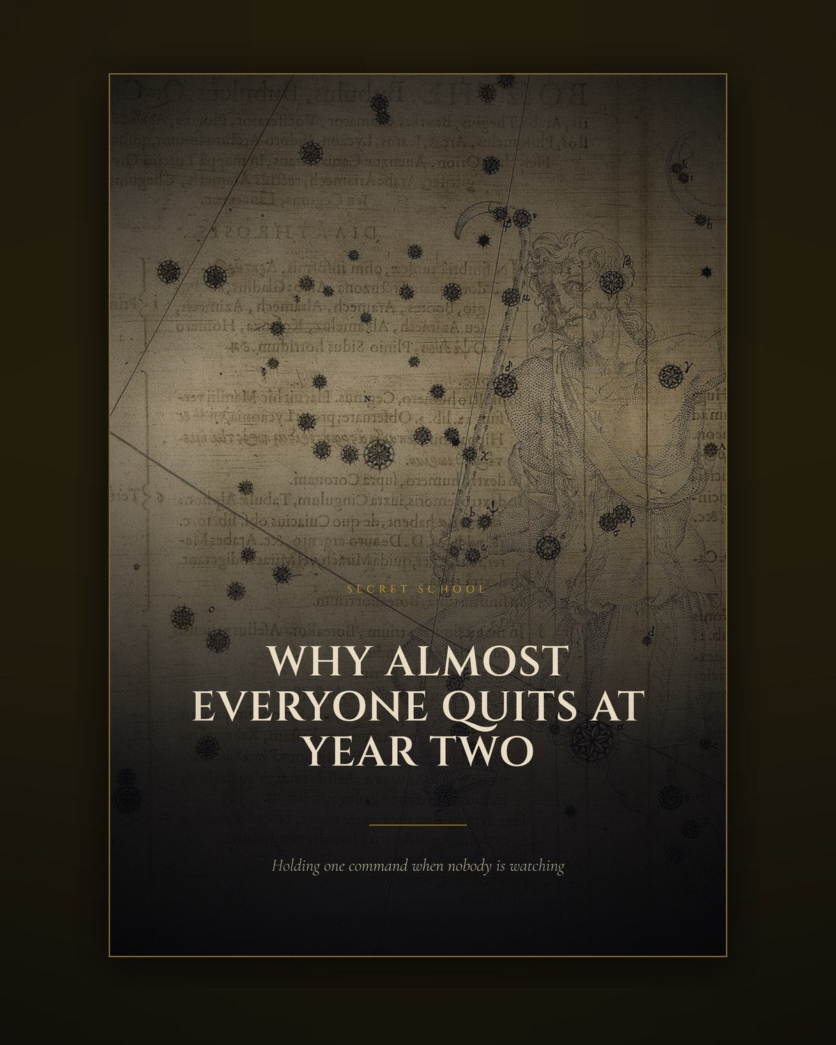 Cover of the illustrated guide to why almost everyone quits at year two