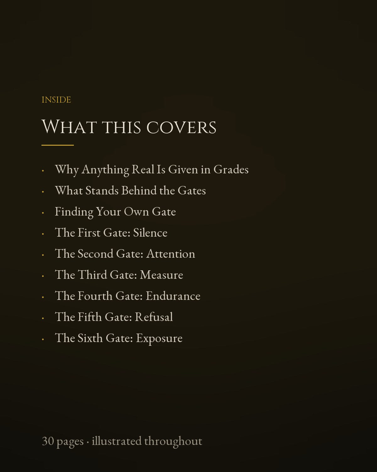 What this covers