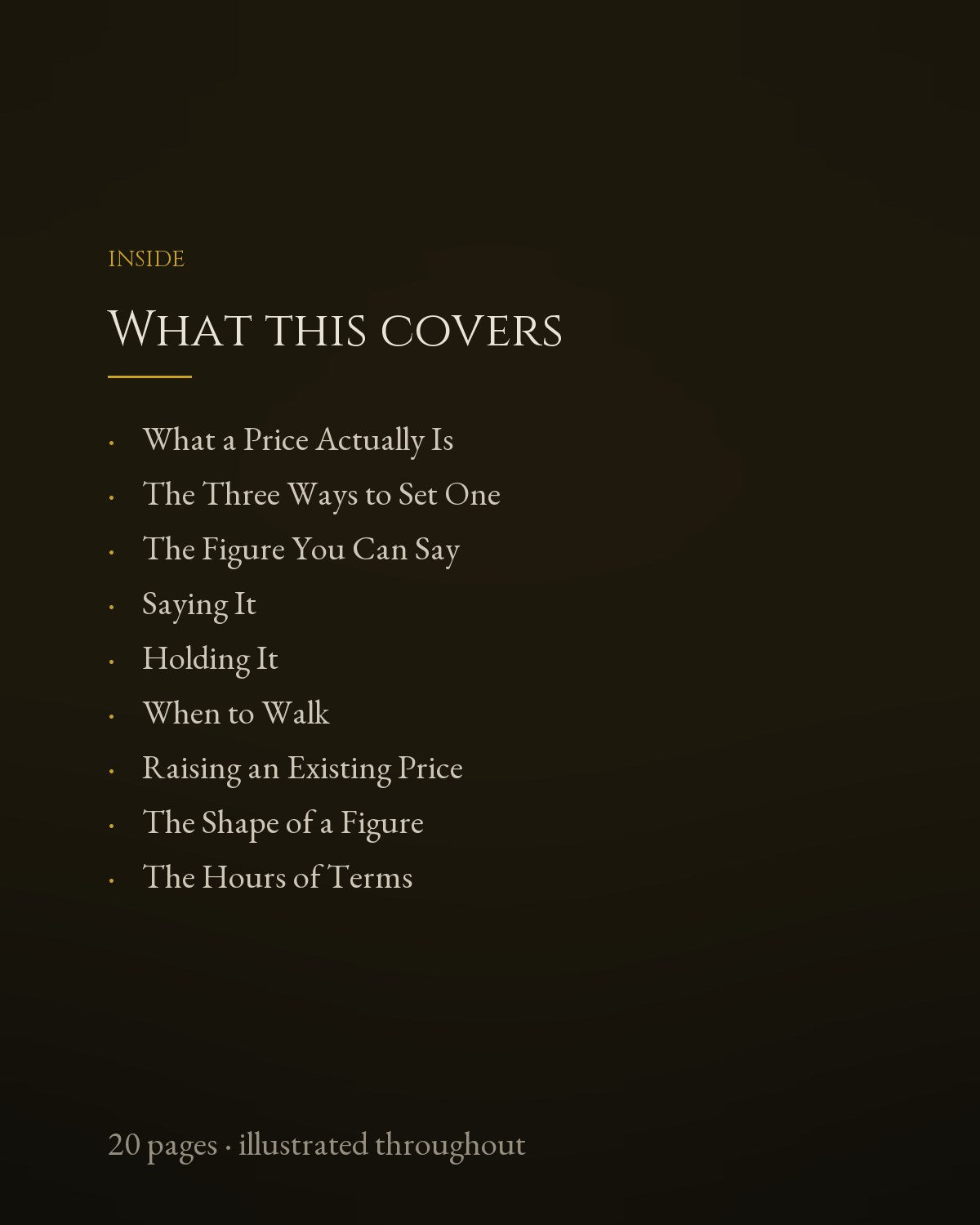 What this covers