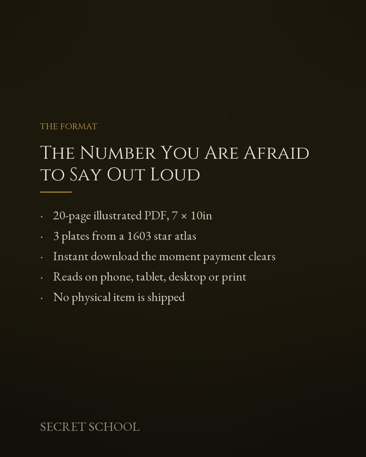 The Number You Are Afraid to Say Out Loud