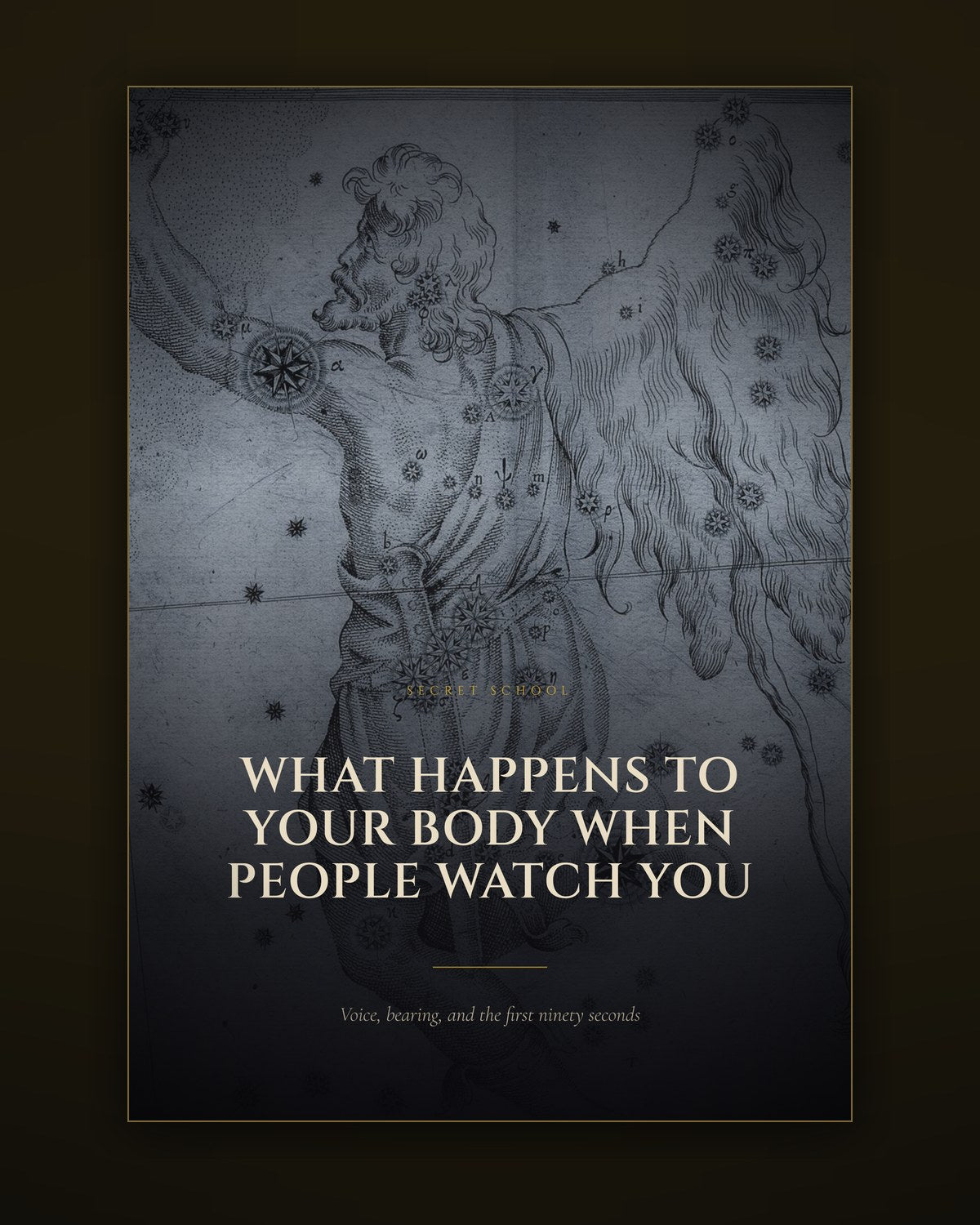 Cover of the illustrated guide to presence under observation, voice and bearing