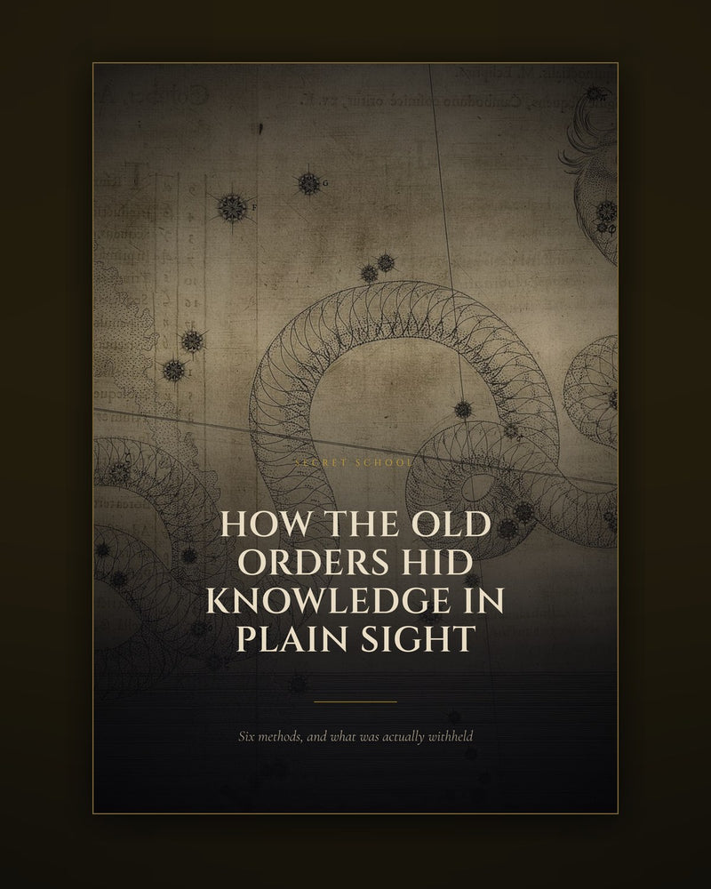 How the Old Orders Hid Knowledge in Plain Sight