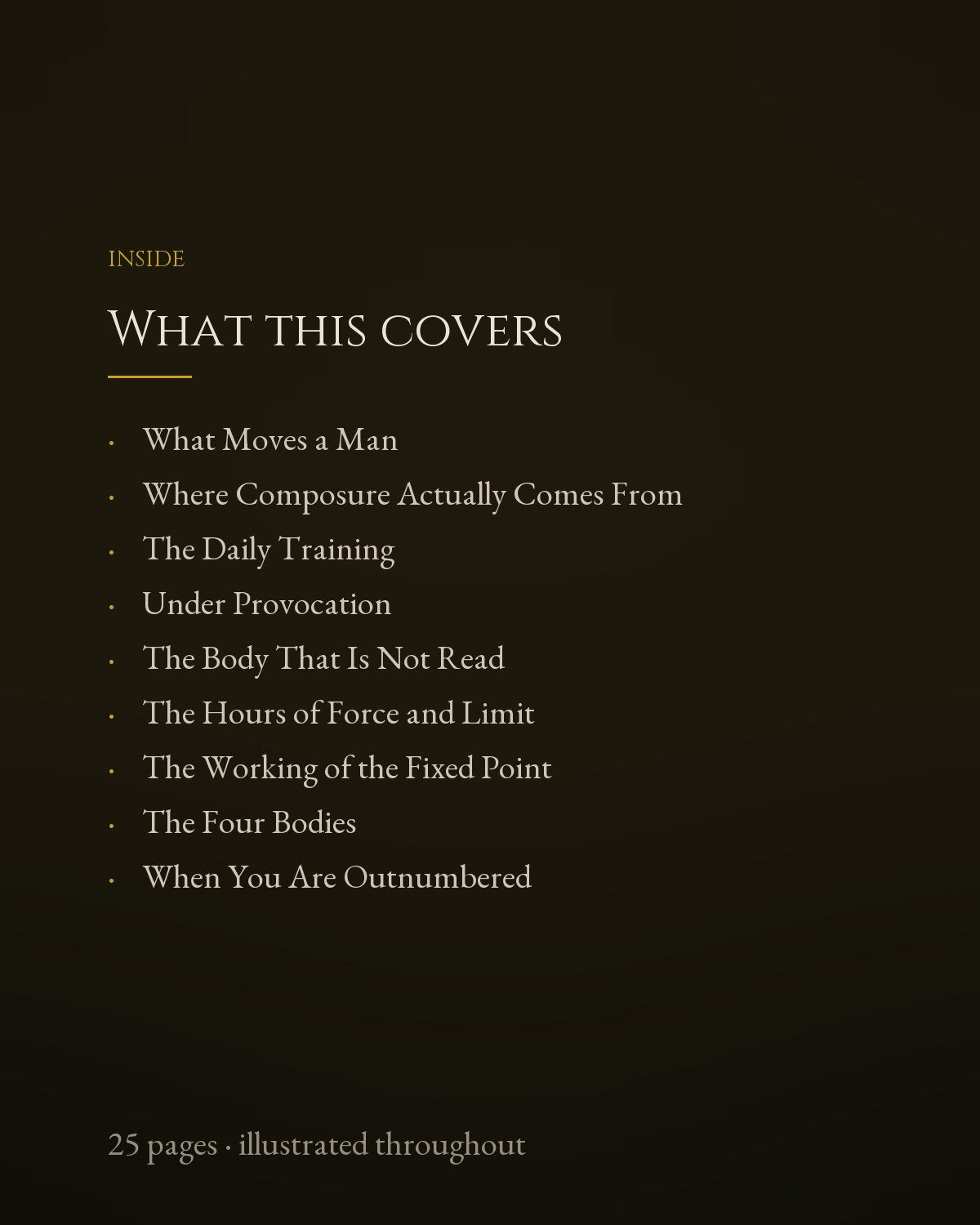 What this covers